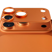 MOQ 500 – Nouveaux protecteurs d'objectif en verre métallique de luxe pour iPhone 17 Pro Max, 17 Air, 17, 16, 15, 14 Plus, 13, 12 – Coques de protection en alliage de luxe pour objectif