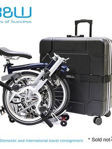 Valise pliante rigide en tissu de petite taille Beiwei d'Allemagne, pour le transport de vélos, avec serrure TSA et roues universelles - Product Image 2