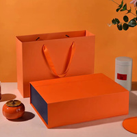 Elegante tragbare Geschenk box mit Magnet verschluss Starre Trage tasche aus Pappe für Candle Crafts Industrial Use Foil Paper board