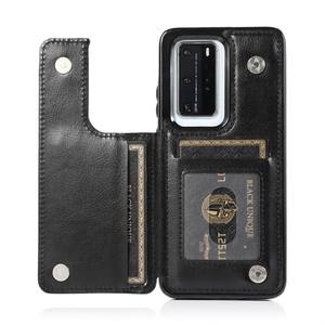 Portefeuille avec porte-cartes étui en cuir PU à rabat pour <span class=keywords><strong>Huawei</strong></span> P40 Pro Plus / P40 <span class=keywords><strong>P30</strong></span> Pro / P40 <span class=keywords><strong>P30</strong></span> <span class=keywords><strong>lite</strong></span> étui à fermoir magnétique - Product Image 2