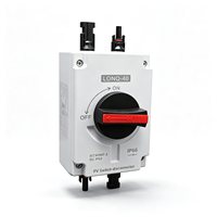 Interruptor de Aislamiento Fotovoltaico CNAOM LONQ-40 de Alta Calidad, Clasificación de Impermeabilidad IP66, 1500VDC/32A, Carcasa Ignífuga