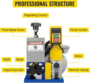 Automatic <strong>Wire</strong> Stripper Machine for 0.04&quot;-<strong>1</strong>&quot; Copper <strong>Wires</strong>, Portable Cable Stripping Tool for 11/0-18 <strong>AWG</strong> Scrap <strong>Wires</strong>