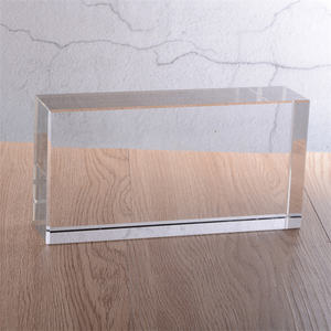 <span class=keywords><strong>Ladrillos</strong></span> de cristal transparente sólido finamente <span class=keywords><strong>molido</strong></span> de 50x100x200mm utilizados para <span class=keywords><strong>vidrio</strong></span> decorativo para particiones de pared de Hotel - Product Image 5