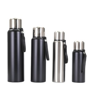 Stainless Steel Insulated Water <b>Bottle</b> With Tea Strainer Travel <b>Flask</b> For Outdoor Sports And General Use - Product Image 1