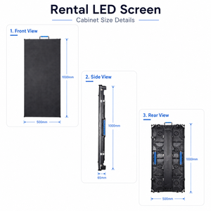 จอ LED ให้เช่าแบบเคลื่อนย้ายได้ประสิทธิภาพสูง P1.9 จอวิดีโอวอลล์ LED ความละเอียดสูง - Product Image 3