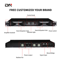 Amplificateur de classe D 1200w personnalisé Amplificateur de puissance haute efficacité et fidélité Amplificateur de salle de conférence à barre