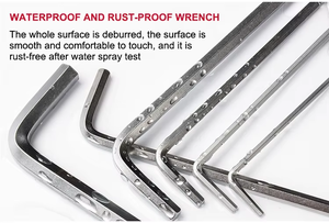 9Pcs Metric Allen Cờ Lê Hex Thiết Lập Tiêu Chuẩn Ngắn Dài Cánh Tay Cờ Lê 1.5-10Mm Cho Xe Đạp Xe Máy <span class=keywords><strong>S</strong></span>ửa Chữa Công Cụ - Product Image 6
