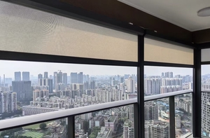 Schermi elettrici impermeabili motorizzati da Patio retrattile con Zip da esterno e avvolgibili da esterno antivento - Product Image 4