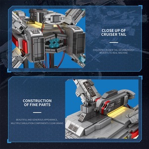 Juhang 785 Serie Lagrange, Bloques de Construcción de Barco Crucero Clase Light Cone con Luces, Juguete Educativo para Edades de 8 a 13 Años - Product Image 4