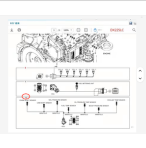 Faisceau de câblage ECU et pièces de rechange (1ère et 15ème génération) pour excavatrice Doosan Daewoo, compresseur de climatisation (<span class=keywords><strong>Maurice</strong></span>) - Product Image 4