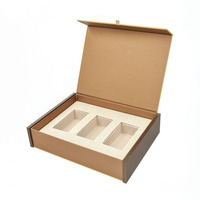 Boîte cadeau rigide magnétique écologique personnalisée, forme oblongue de luxe, fermeture magnétique, boîte d'emballage avec insert en mousse EVA, alimentaire, santé