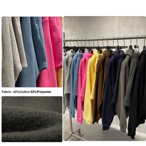 Hoge Kwaliteit Katoenen Heren Hoodie Pak Custom Logo Afdrukken Borduurwerk Hoodie Met Korte Jogging Pak - Product Image 3