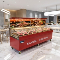 Enfriador de Escalera de Doble Temperatura Mecánico/Digital con Enfriamiento por Aire, de Acero Inoxidable, 220V, para Restaurantes y Buffets Chinos