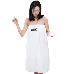 chinese dress ladies Women's Pink Towel Wrap with Hood Spa/Bath Wrap with Adjustable Closure main image 0