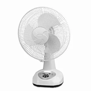 14 Inch AC DC 4.5A Battery Powered Rechargeable Emergency Table Fan with LED Light