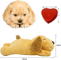 Module enregistreur sonore en forme de cœur pour battements de cœur, voix et musique, avec bouton, pour jouets en peluche, animaux en peluche, poupées et enfants