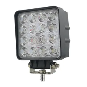 Kare nokta Led çalışma ışığı sel çalışma ışığı IP67 su geçirmez kapalı yol 48w araba 9-60V sel Spot ışın isteğe bağlı led çalışma ışığı