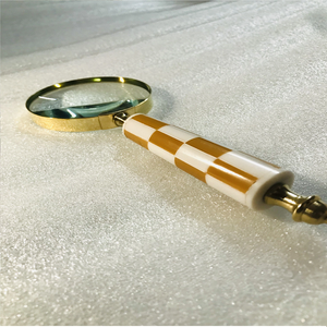 Poignée en laiton maritime vintage antique Kaka Enterprises' Poignée en résine robuste Artisanat en métal avec loupe en or rose - Product Image 6