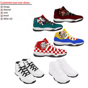 Scarpe Sportive Unisex <span class=keywords><strong>J11</strong></span> Retrò Personalizzate, Modello Classico Bianco-Nero, Casual, Resistenti all'Usura, Antiscivolo, Trendy - Product Image 1