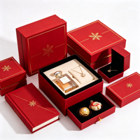 Boîte cadeau en papier de Noël avec fenêtre découpée et fermeture magnétique pour les cadeaux de fête de Noël, commande en gros directe d'usine