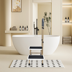 Wei Yikang Double Layer <b>Step</b> <b>Stool</b> 503B With Armrests For Elderly Bathroom Safety Equipment - Product Image 1
