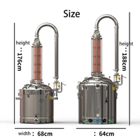 Machine de distillation à la vapeur haute efficacité pour huiles essentielles de rose, de lavande et d'herbes, distillateur d'hydrolat, machine d'extraction d'huiles essentielles