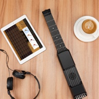 Guitarra elétrica pequena portátil, livre de tom de ajuste inteligente com conexão bluetooth sem fio para iniciante