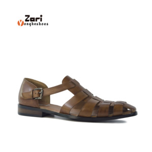 Sandalias <span class=keywords><strong>de</strong></span> mano para <span class=keywords><strong>hombre</strong></span>, zapatillas <span class=keywords><strong>de</strong></span> cuero, chanclas deslizantes - Product Image 2