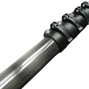 Asta Telescopica in Fibra di Carbonio Anti-Rotazione per Pulizia Finestre, Quadrata e Ovale, con Sistema ad Acqua - Product Image 2