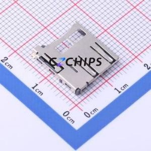 TF-05 SD Card / Memory Card Connector SMD Connector Self-Return Type MicroSD Card (TF Card) Card Holder 2.05mm - Product Image 1