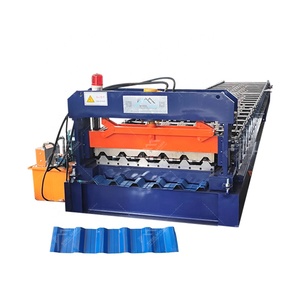 Beliebte Kazachische H44 1000 Trapezförmige IBR-Dachblech-Rollformmaschine mit Langer Lebensdauer - Product Image 1