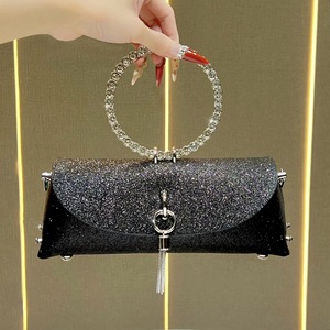 Nouveau sac à main rond incrusté de diamants, sac à bandoulière à chaîne, sac bandoulière tendance et brillant, sac à main haut de gamme à franges - Product Image 3