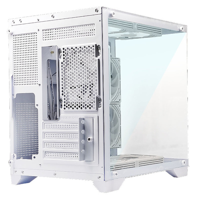 MANMU Best Selling MicroATX Desktop Mid Tower PC Case Gaming Tempered Glass Computer Case with OEM Customization