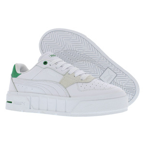 รองเท้าผ้าใบ Puma Cali Court Match สำหรับผู้หญิง สีขาว ครีม เขียว สไตล์ลำลอง - Product Image 4