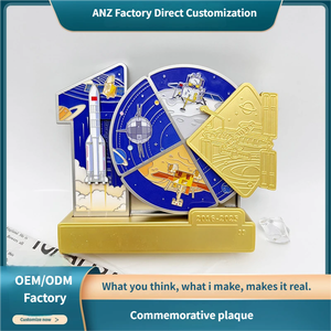 Medaglia Personalizzata Modello ANZ 183 in Lega di Zinco, Placcatura in Oro, Stampa UV, Impermeabile, per Patriotismo e Sport - Product Image 2