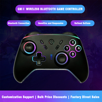 Manette sans fil BT avec logo personnalisé pour Nintendo Switch PC IOS Android Gamepad Moteur de vibration double Joystick