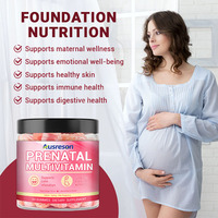 Complément alimentaire prénatal halal en gommes multivitaminées OEM, enrichi en DHA et minéraux, pour la fertilité et le bien-être des femmes adultes
