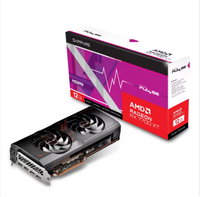 Nouvelle carte graphique Sapphire PULSE Radeon RX 7700 XT 12 Go OC Gaming avec refroidissement par ventilateur pour ordinateur de bureau (MXM) PCI Express 4.0 16X 5NS 2580 MHz Core