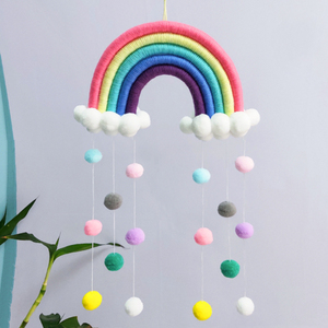 Décoration de tente murale de vent nordique pour enfants pendentif coloré tissé pour cadeau d'art suspendu d'anniversaire à la maison - Product Image 6