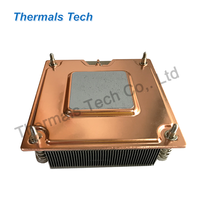 Dissipateur thermique en aluminium à ailettes et chambre à vapeur en cuivre pour processeur de serveur et ordinateur de bureau 1700/115X/1200