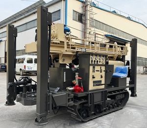 Foreuse de puits d'eau sur chenilles diesel haute performance <span class=keywords><strong>RYX</strong></span> 200m 250mm de diamètre avec pompe incluse - Vente directe usine - Product Image 1