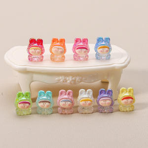 C & J Yanye 전기도금 그라디언트 미니 블라인드 백 신비한 상자 릴리스 DIY 보석 열쇠 고리 장식품 귀여운 수지 액세서리 - Product Image 1