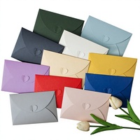 Enveloppe en papier nacré avec fermoir cœur, pochette spéciale pour invitations, cartes postales, mariage, affaires, emballage cadeau