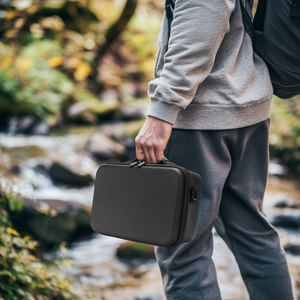 Étui de transport résistant à l'eau en matériau PU noir AMAZEAR pour drone pliable, sac de rangement pour voyage - Product Image 5