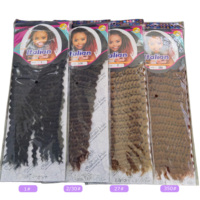 Extensions de cheveux synthétiques à boucles italiennes pour crochet, 18 pouces, 240g, pré-bouclées, sans nœuds, faciles à poser pour débutants, style protecteur