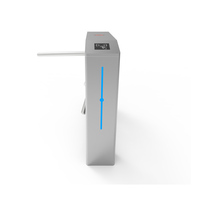 Tourniquet à 3 bras en acier inoxydable avec protection IP65, contrôle d'accès par code QR, billets, sécurité extérieure, portail, pont, bidirectionnel