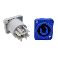 Connecteur d'alimentation XLR 3P 20A, écran LED, prise industrielle, boîtier en nylon, connecteur pour câble d'amplificateur audio, câble de haut-parleur