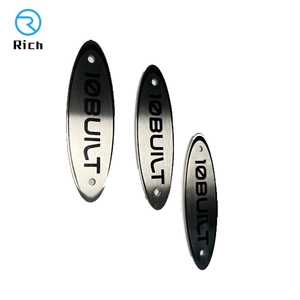 Tùy Chỉnh Lá Hình Dạng Khoảng Trống Lá Tên Tấm Thép Không Gỉ Hình Bầu Dục Tên Thẻ Lá Hình Dạng Kim Loại Dấu Hiệu Hình Dạng Hình Bầu Dục Tên Plat - Product Image 2