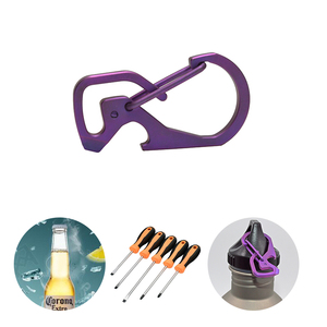 Mosquetón de aluminio con cierre de resorte, juego de clips pequeños para llavero, <span class=keywords><strong>mini</strong></span> ganchos de bloqueo para camping, eslabón de resorte JXT SK1026 - Product Image 4