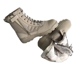 Botas de Combate Ligeras para Invierno HB09, Color Beige Desierto, con Forro Polar y Suela de Goma - Product Image 6